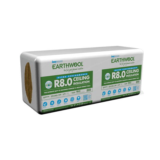 Earthwool R8.0 Thermal Ceiling Batts (350mm thick) - 460mm and 620mm